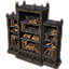 Apocrypha Bookcase, Large Spiked Filled