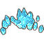 Blue Crystal Cluster, Medium