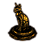 Ra Gada Funerary Statue, Gilded Cat
