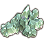 Amethyst Crystals, Small Teal Patch
