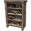 Solitude Bookcase, Rustic Filled