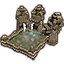 Stone-Nest Fountain, Triple Spout
