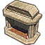 High Isle Fireplace, Stone