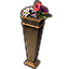 Necrom Vase, Elegant Square Floral