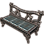 Worm Cult Bench, Padded Backed