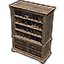 Worm Cult Bookcase, Wooden Filled