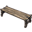 Worm Cult Bench, Wooden