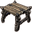 Worm Cult Stool, Wooden